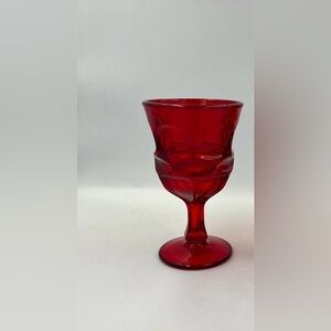 Vintage Argus Ruby Water Goblets by Fostoria